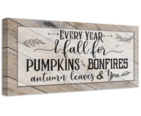 Every Year I Fall For - Canvas
