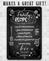 Family Recipe - Metal Sign