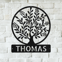 Family Tree Personalized Gifts - Custom Metal Sign