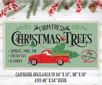 Farm Fresh Christmas Trees - Canvas