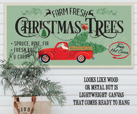Farm Fresh Christmas Trees - Canvas