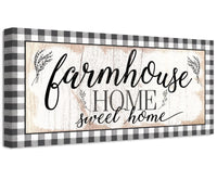Farmhouse Home Sweet Home - Canvas