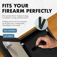 American Flag Cross Decorative Wall-Mounted Secure Gun Cabinet