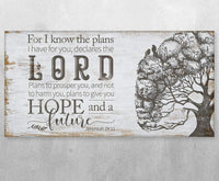 For I Know The Plans - Canvas