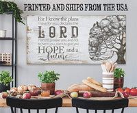 For I Know The Plans - Canvas