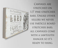 For I Know The Plans - Canvas