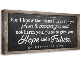For I Know The Plans 2 - Canvas