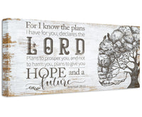 For I Know The Plans - Canvas