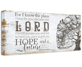 For I Know The Plans - Canvas
