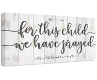 For This Child We Have Prayed - Canvas