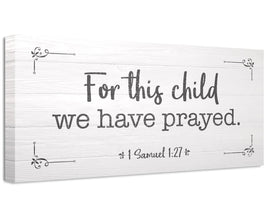 For This Child We Have Prayed 2 - Canvas