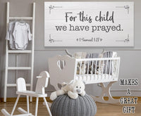 For This Child We Have Prayed 2 - Canvas
