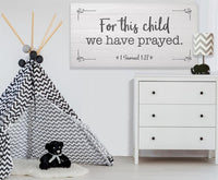 For This Child We Have Prayed 2 - Canvas