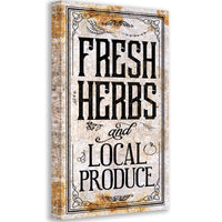 Fresh Herbs and Local Produce - Canvas