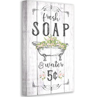 Fresh Soap & Water - Canvas