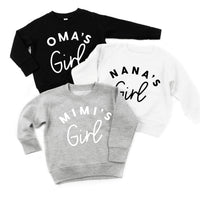 "____ Girl" - (Choose Your Grandma Name) - Child Sweater