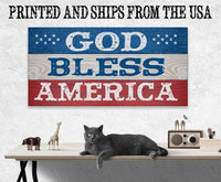 God Bless America - Canvas