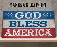 God Bless America - Canvas