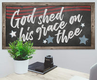 God Shed His Grace On Thee - Canvas