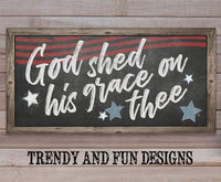 God Shed His Grace On Thee - Canvas