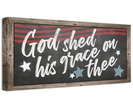 God Shed His Grace On Thee - Canvas
