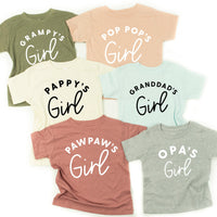 "____ Girl” - (Choose Your Grandpa Name) - Child Tee