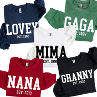 "(Choose Your Grandma Name) - Est. (Select Your Year)" - BASIC Fleece