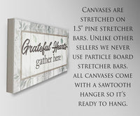 Grateful Hearts Gather Here - Canvas