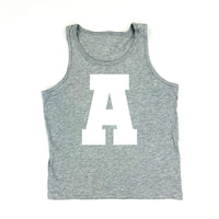 VARSITY INITIALS - CHILD TANK - HEATHER GRAY