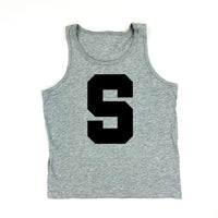 VARSITY INITIALS - CHILD TANK - HEATHER GRAY