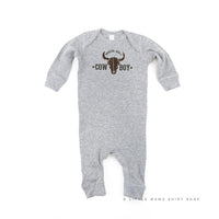 Should've Been a Cowboy - Distressed Design - Baby Sleeper