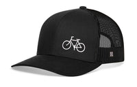 Bicycle Trucker Hat  |  Black Outdoors Snapback
