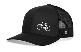 Bicycle Trucker Hat  |  Black Outdoors Snapback