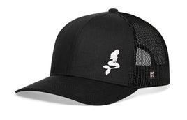 Mermaid Trucker Hat  |  Black  Snapback