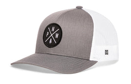 PNW Trucker Hat  |  Gray-White PNW X Snapback