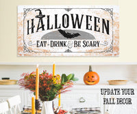 Halloween Eat Drink Be Scary - Canvas