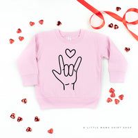 Sign Language - I Love You - Child Sweater