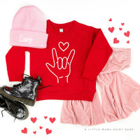 Sign Language - I Love You - Child Sweater