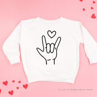 Sign Language - I Love You - Child Sweater