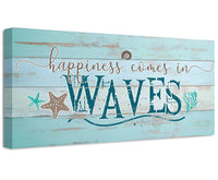 Happiness Comes In Waves - Canvas