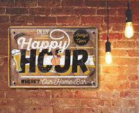 Happy Hour - Metal Sign