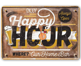 Happy Hour - Metal Sign