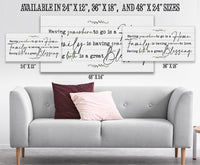 Having Somewhere To Go - Canvas