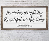 He Makes Everything Beautiful - Canvas