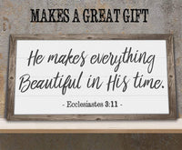 He Makes Everything Beautiful - Canvas