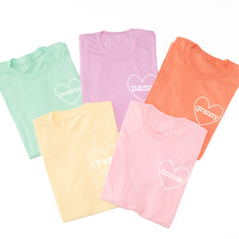 "______ (Heart Around) - (Choose Your Grandma Name)" - Unisex Tee