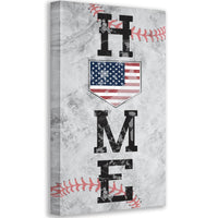 Home Baseball - Canvas