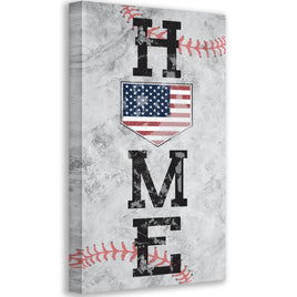 Home Baseball - Canvas