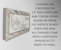 Home Is Where Our Story Begins - Canvas