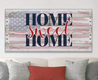 Home Sweet Home Flag - Canvas